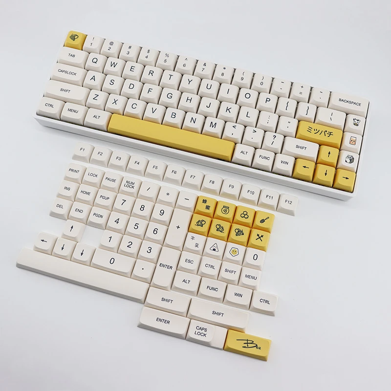 メカニカルキーボード用キーキャップ 137キー ミルク Pbt 昇華型 ミルク 白 英語 Keyboards Aliexpress