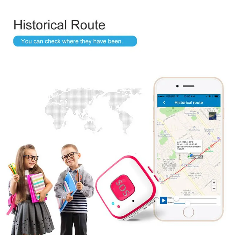 Детский мини gps трекер со встроенной антенной|gps child locator|child locatorgps tracker google maps |