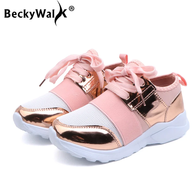 Zapatos brillantes para niños Zapatillas de moda para niñas Calzado casual Nuevo