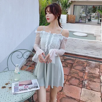 

Swimsuit Women's Beach Bath Suits One Piece Bikini Swimsuits Women 2019 Indoor New Japanese Push Up Girl Hot Bathing Female