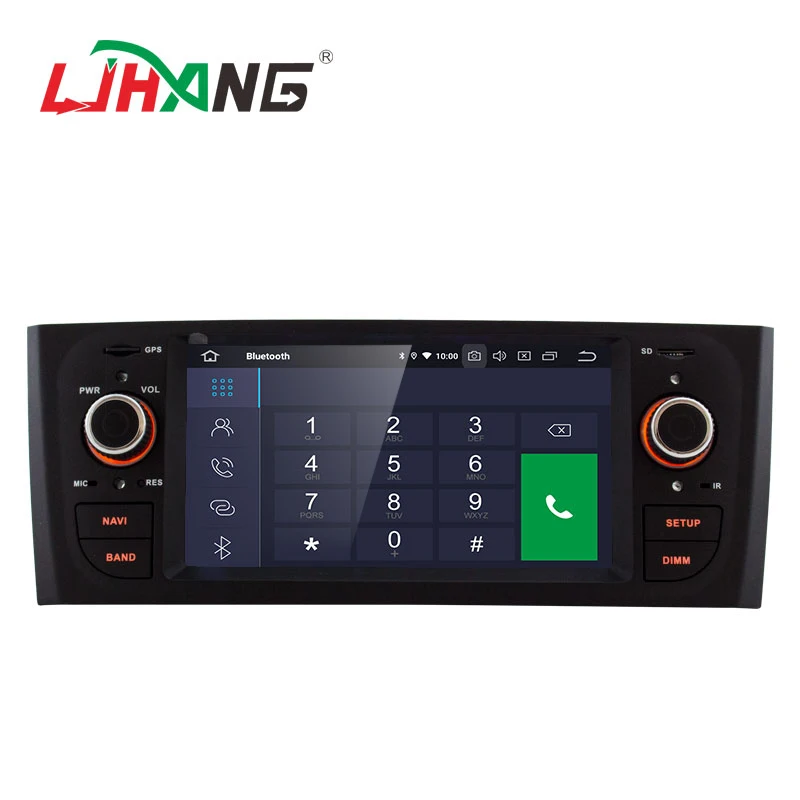 Clearance LJHANG 1 Din Android 9.0 Car Radio For Fiat Linea Grande Punto 2007-2012 GPS Navi WIFI Multimedia Player no DVD Autoaudio Stereo 2