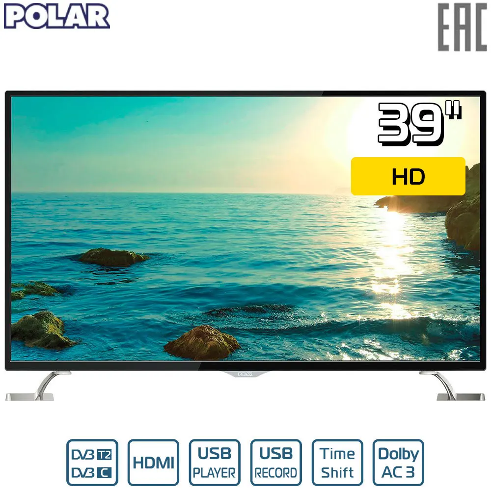 Телевизор 39" LED POLAR P39L32T2C HD
