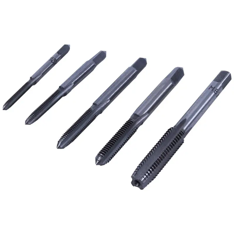 Top-6Pcs ручной винт Резьба Метрическая вилка кран Набор M3-M8 с регулируемым гаечным ключом