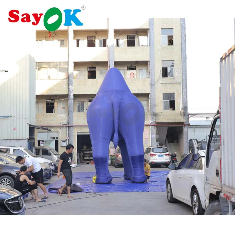 Sayok 5mH гигантский надувной верблюд, открытый надувной верблюд животного с воздуходувкой для выставочного шоу украшения