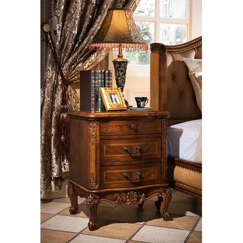 

Wooden Nightstand Bedroom Side Table with Storage Shelf Night Stand Ночная подставка GH12