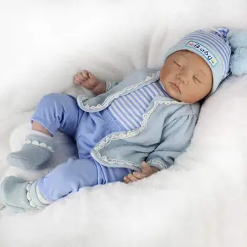 

55cm Realistic Doll Soft Silicone Toddler Babies Sleeping Boy Lifelike Handmade 72XC