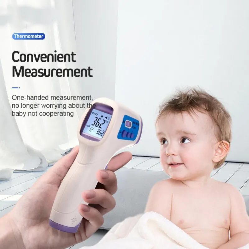 

New Digital Thermometer Infrared Baby Adult Forehead Non-contact Infrared Thermometer LCD Backlight Termometro Infravermelh