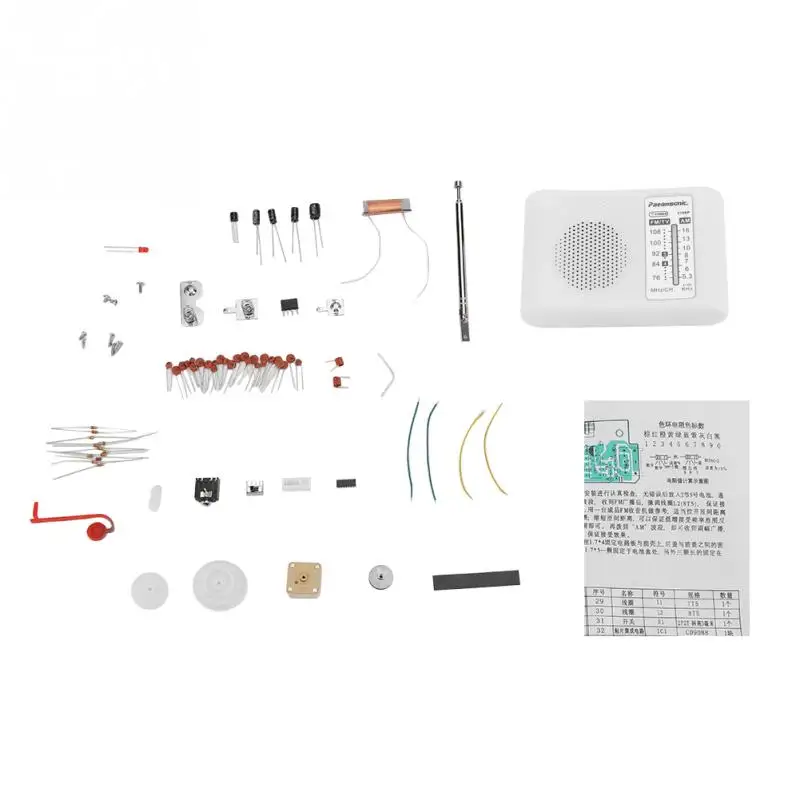 

CF210SP Unique Stable AM/FM Dual-band Radio DIY Kit Electronic Assemble Set 76-108MHz