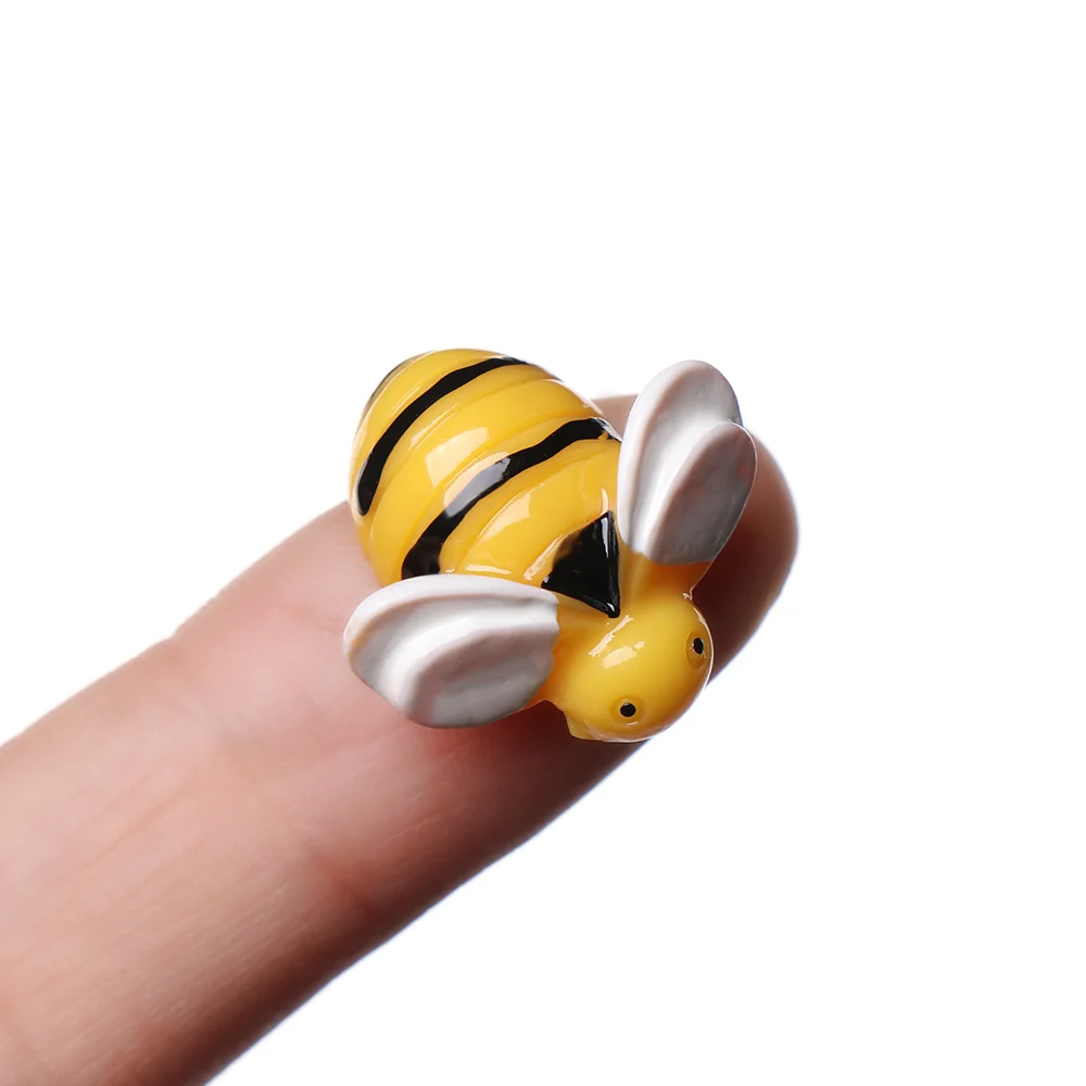 5 шт./лот мини Подвески с имитацией животных детские игрушки полимерные желтые