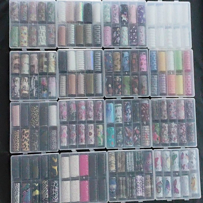 On Sale Decals Nail-Sticker Logo Fake-Foil-Paper False-Manicure-Decorations Holographic Designer kjQlMbbDpAn