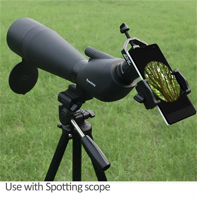Eyeskey Universal Cell Phone Adapter Clip Mount Binocular Monocular Spotting Scope Telescope Support Eyepiece Diameter: 25-48mm 3