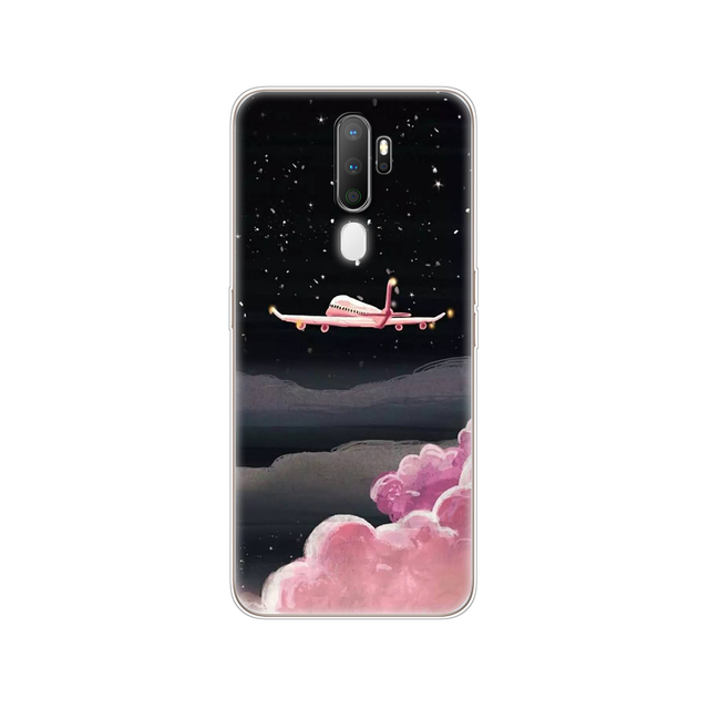 For Oppo A9 A5 2020 Case Soft TPU Phone Shell Back For OPPOA9 OPPOA5 A 9 Coque A 5 Cover Silicon Protective Funda 6.5" cat