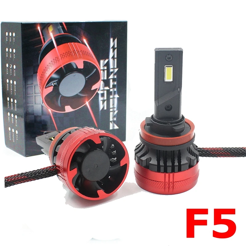 F5 светодиодный головной светильник s лампы 110W 20000LM H7 H11 H8 9005 9006 H1 комплект туман H4 H13