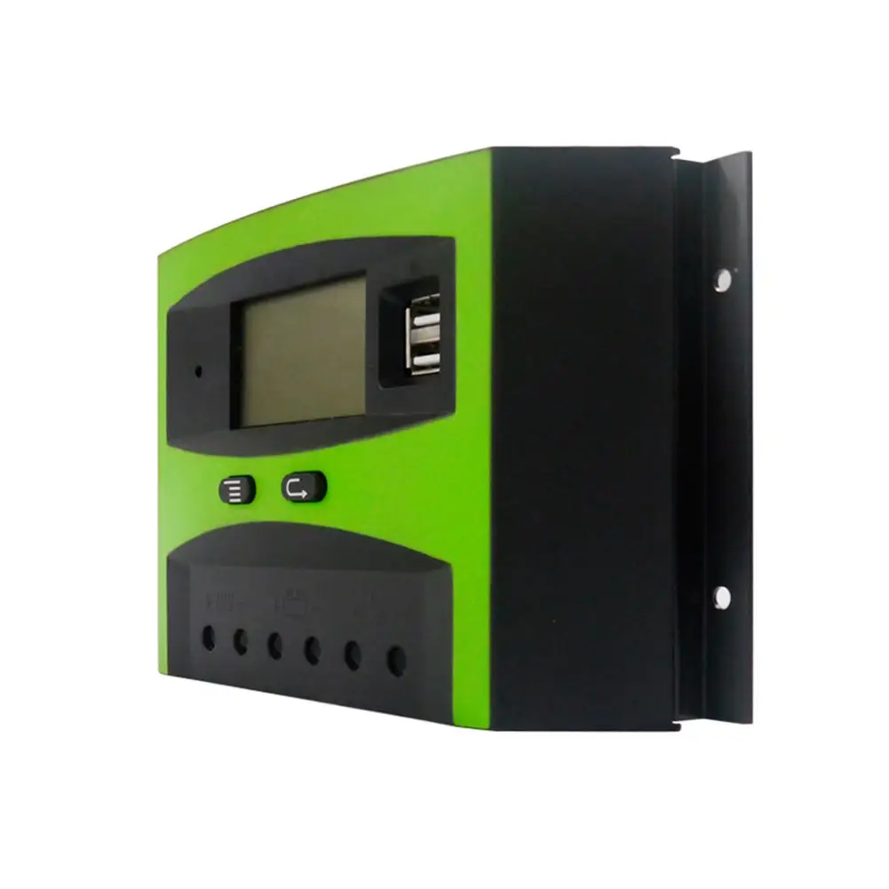 

LCD 30A Solar Panel Battery Regulator Charge Controller 12/24/48V PWM 2 USB Solar Panel Battery Power Charger