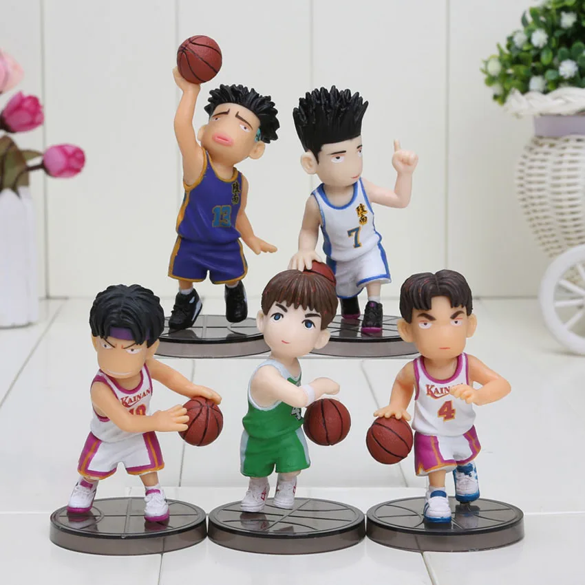 5 шт./компл. обувь для косплея; аниме «Баскетбол» рисунок баскетбольная игрушка Hanamichi Rukawa акаджи, каэде, сакураги, акаджи, каэде, Mitsui Рисунок ПВХ Модель игрушки - Цвет: 3