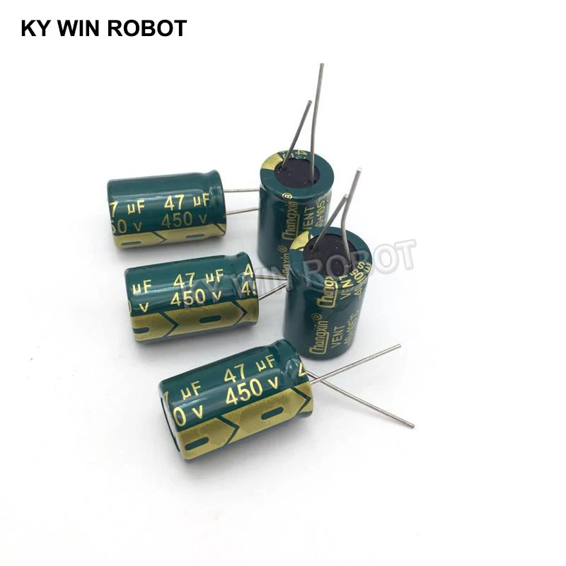 5 pcs Aluminum electrolytic capacitor 47 uF 450 V 16 * 25 mm frekuensi tinggi Radial Electrolytic kapasitor electrolytic capacitor aluminum electrolytic capacitor