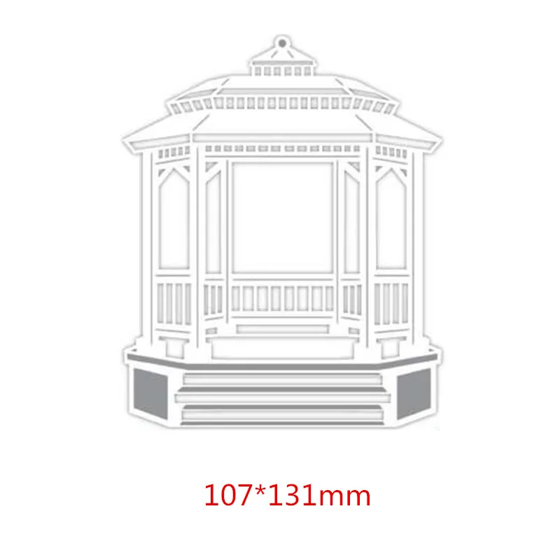 

Wedding Hall Pavilion Building House Frame Metal Cutting Dies Scrapbooking Craft Cards Making DIY Photo Album Stencils New 2019