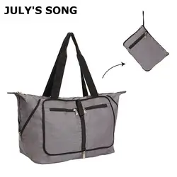 Июля песня складные дорожные сумки Водонепроницаемый дорожная сумка мешок, мешок для вещей Складная упаковочная кубики большой Ёмкость