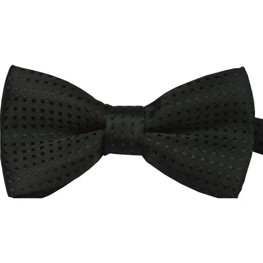 Party Wedding Tuxedo Bow Tie Necktie Chic Baby Boys Infant Toddler Pre Tied - Цвет: Черный