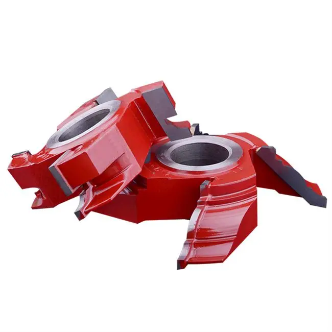 Carbide shaper cutter head woodworking planer blades spiral round bar