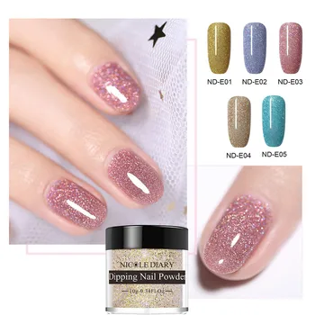 

Dip Powder Nails Glitter 9 Colour Without Lamp Cure Natural Nail Art Decorations Designs Sculpture Powder