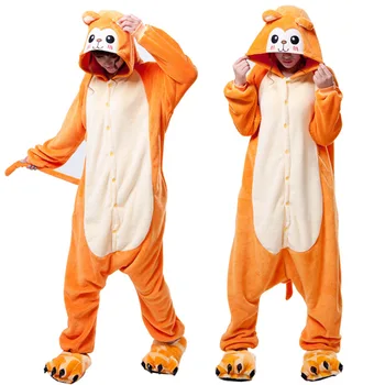 

Cartoon Siamese Pajamas onesie women Golden Silk Monkey Animal Pajamas Couples Men Women onesies for adults Performance Clothing