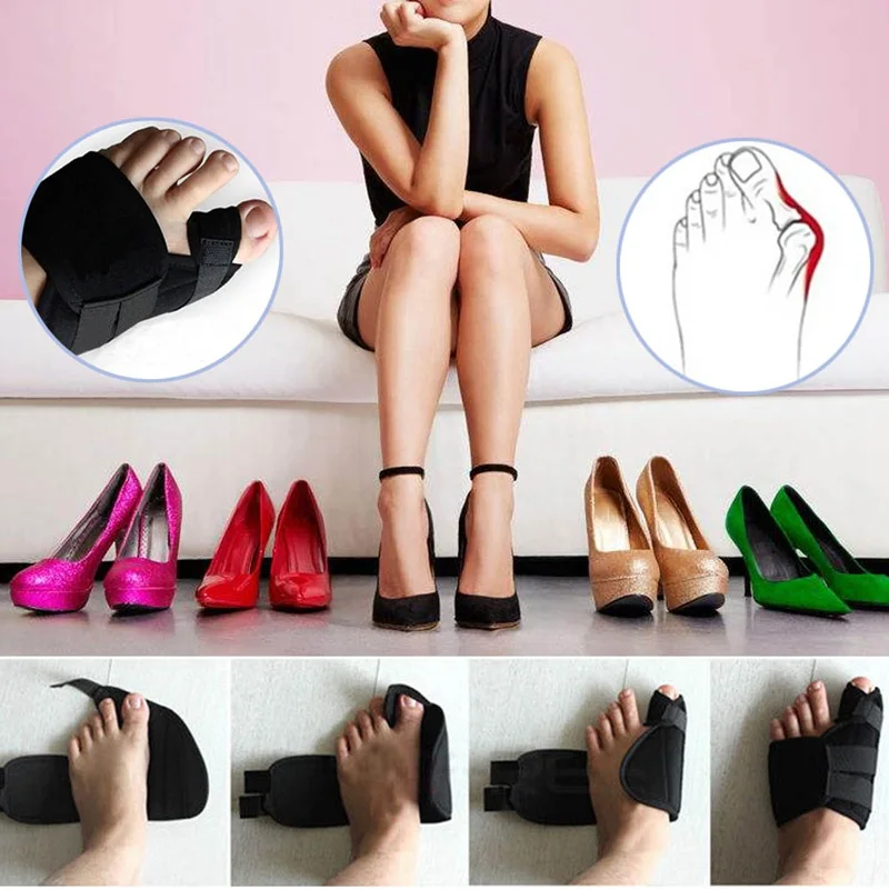 2 Pcs Good Quality Soft Big Toe Corrector Bunion Splint Straightener Corrector Foot Pain Relief Foot Care With Best Price