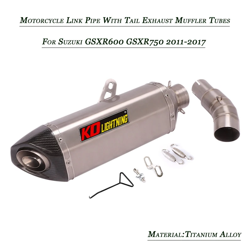 

2011 212 2013 2014 2015 2016 2017 for Suzuki GSXR600 GSXR750 Motorcycle Delete Replace Original Middle Tube Exhaust Muffler Pipe