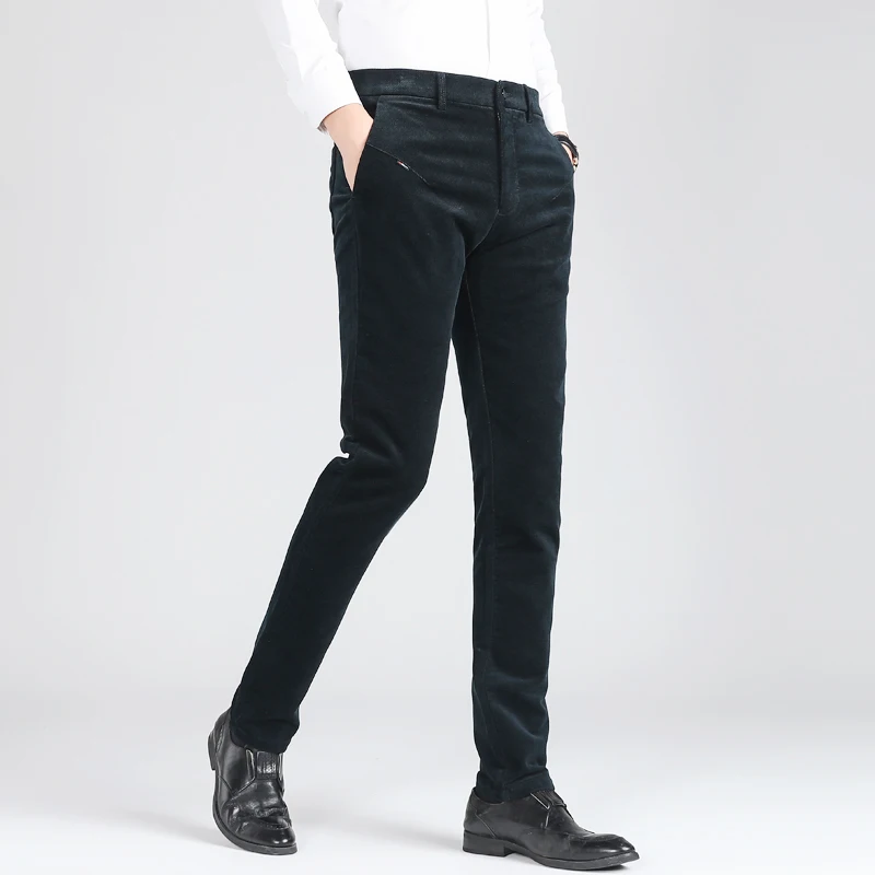 mens slim fit corduroy trousers