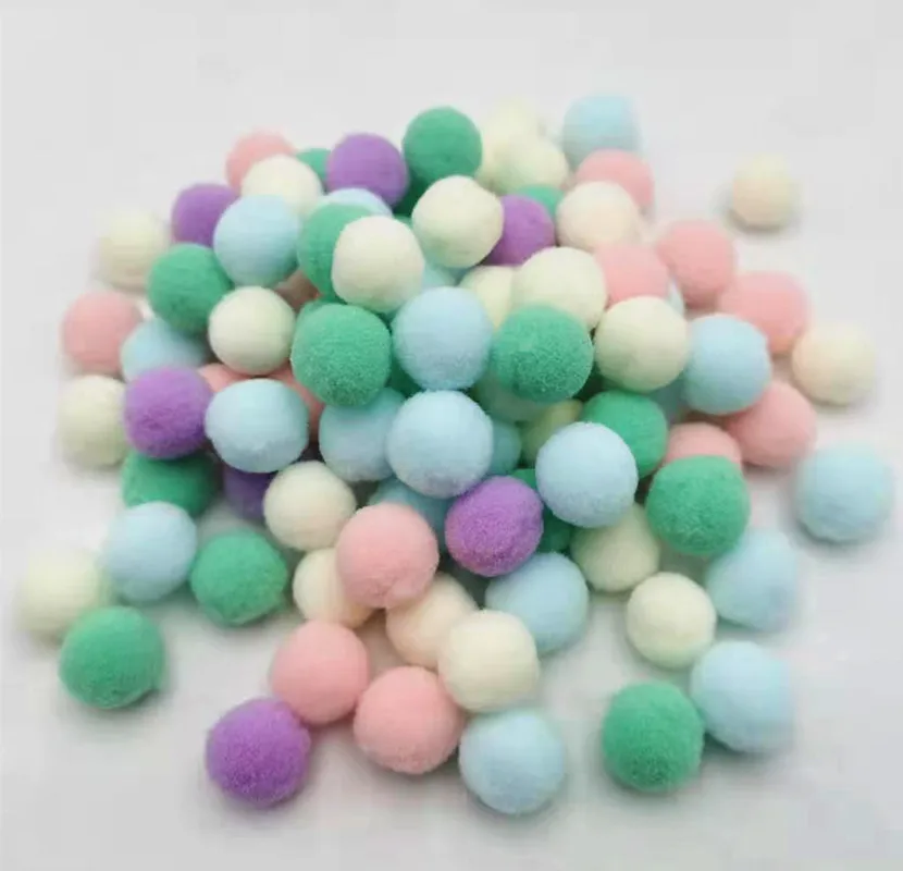 20gram20mm warmcolor Теплые цветные помпоны, подарочные украшения, разные размеры, помпон для детей, игрушки для рукоделия, материал пряжи, помпоны, помпоны для рукоделия - Цвет: 20gram20mm warmcolor