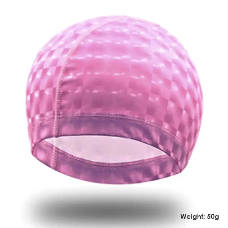 Плавающий ming cap PU водонепроницаемый защитный уши длинные волосы мужчины женщины плавательный бассейн шляпа