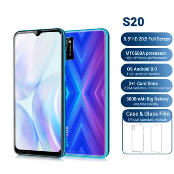 

Original S20 3G GPS New Mobile Phone 6.5"HD 20:9 2GB RAM 16GB ROM MT6580A Quad Core 3000mAh Android 9.0 Dual SIM Smart Phone