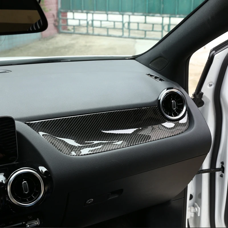Мягкое углеродное волокно для Mercedes Benz B Class W247 2019 2020 ко пилот Центральная панель