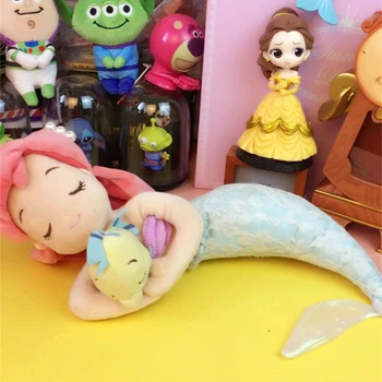 

Original Cute The Little Mermaid Ariel Princess Flounder Fish Lace Soft Stuffed Plush Toy Doll Birthday Gift Children Girl Gift