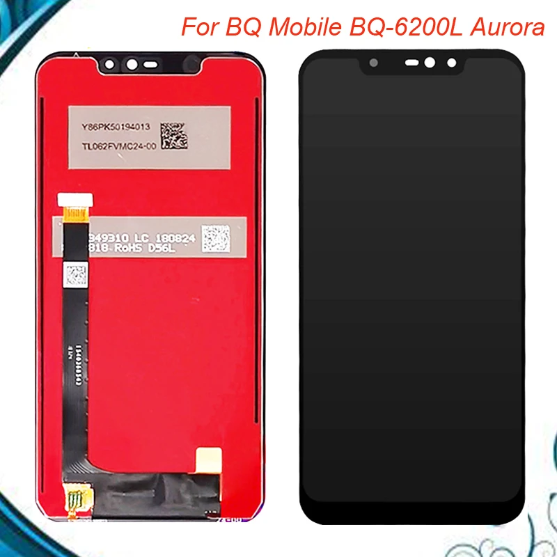 

100% Tested OK For BQ Mobile bq-6200L Aurora BQ-6200L BQ6200L BQ 6200L LCD Display Touch Screen Digitizer Assembly Sensor Black