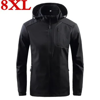 

big size 2020 new plus size 8XL 7XL Spring and summer Sweatshirt Jacket Men Clothes Slim Fit High-Quality Casual Mens Jackets