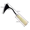 Hand Plow Wooden Short Handle Hoe Korean Style Traditional Garden Digger Tool for Better Home Garden Seedling Tools Digger Tool 2