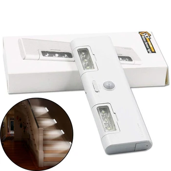 

8 LED Under Under Cabinet Light PIR Motion Sensor Light Battery Powerd Cupboard Closet Kitchen Lamp Wardrobe Night Light