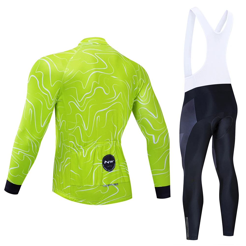 Nw весенне-осенняя футболка костюм Maillot Ropa Ciclismo длинный рукав горный велосипедный костюм дышащая одежда для велосипедистов