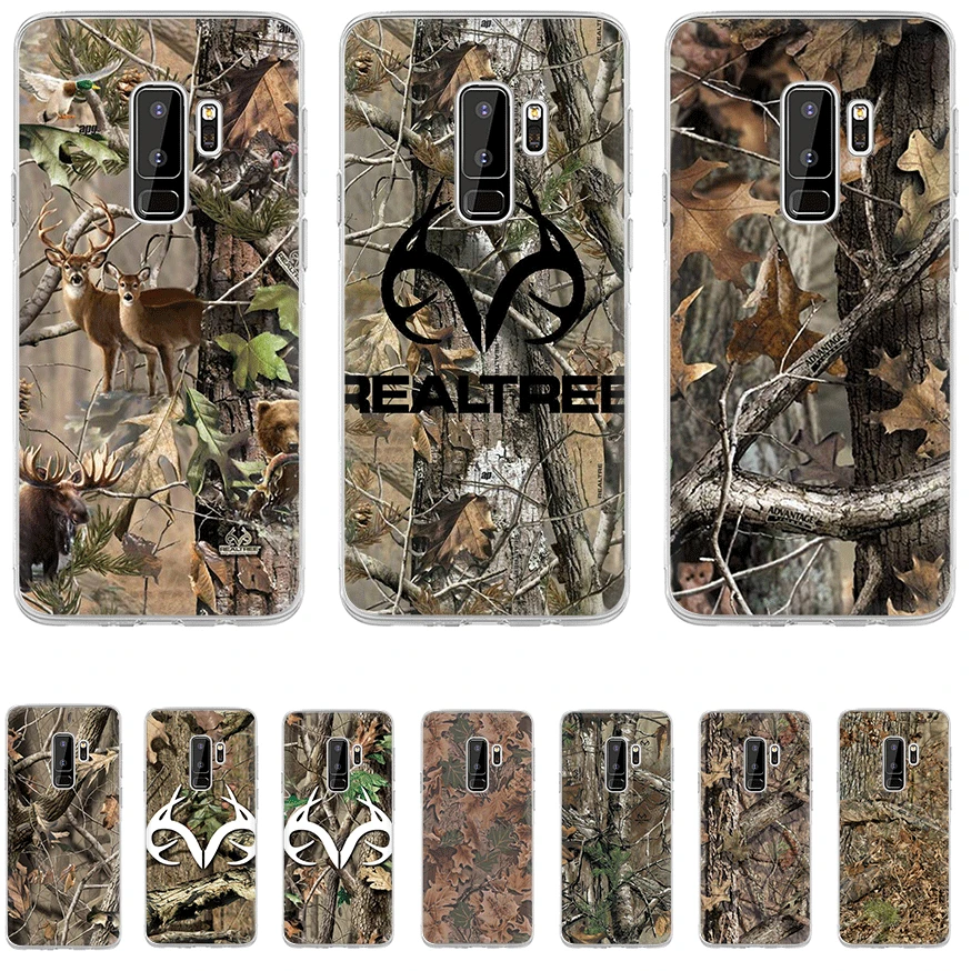

Phone Case TPU For Samsung Galaxy S6 S7 Edge S8 S9 S10 S10E Plus Note 8 9 M10 M20 M30 M40 Cover Realtree Real Tree Camo