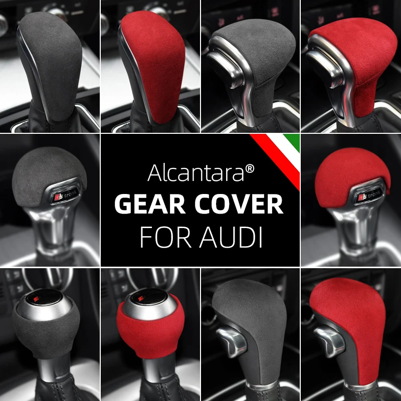 Alcantara Wrap Auto Schaltknauf Abdeckung Trim Für Audi A3 A4l A5 A6 A6L A7  Q2 Q5 Q5L Q7 s6 S7 Q2L TT TTRS RSQ3 RS3 RS4 RS5 RS6 - AliExpress