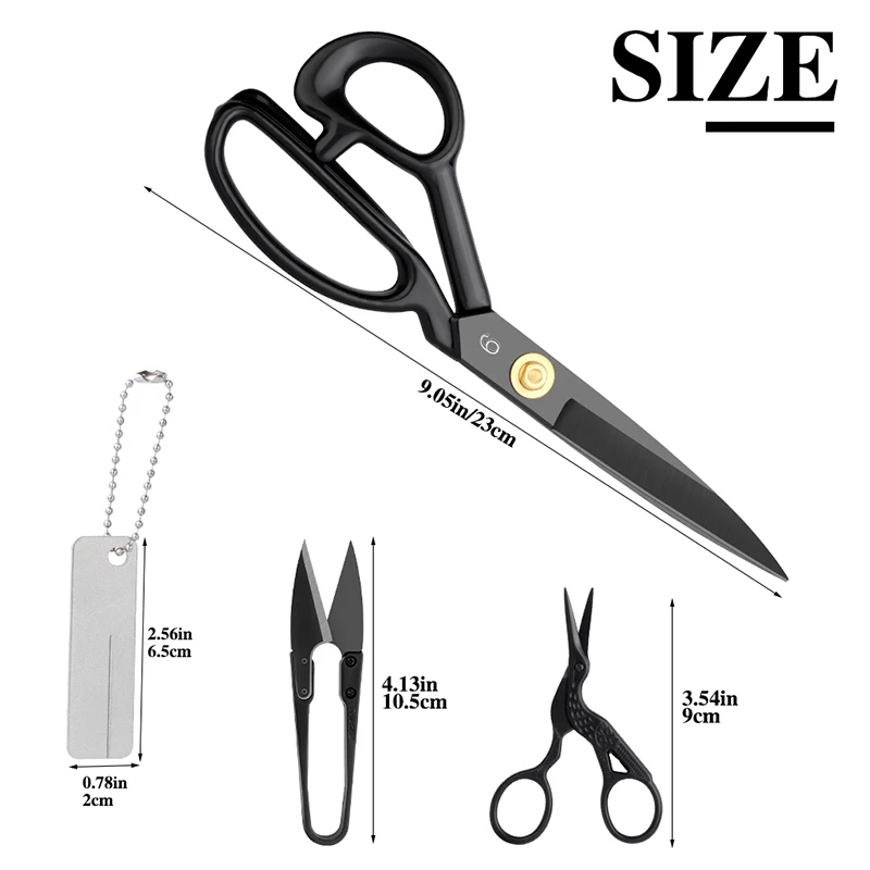 Left Handed Sewing Scissors 25.5Cm - Professional Fabric Scissors