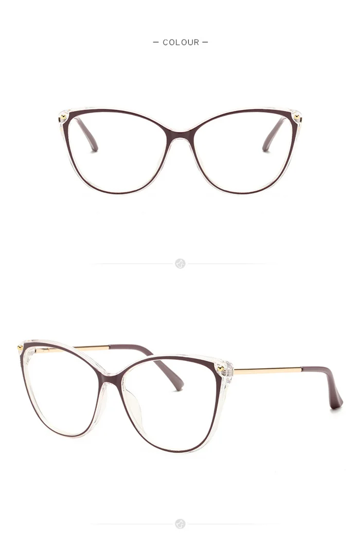 0-0,5 -0,75 bis -6,0 Anti Blue Rays Myopie Brillen Fertige Frauen Cat Eye Kurzsichtige Brillen verschreibungspflichtige Okulary Korekcyjne – Detail 14