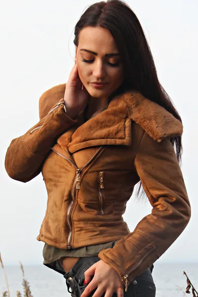 AliExpress Горячая Распродажа Женская куртка с меховым воротником заводская цена