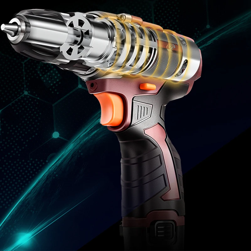  YINLONGDAO 18V Cordless Drill Electric Screwdriver Mini Wireless Power Driver DC Lithium-Ion Batter