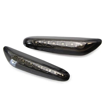 

Smoked Lens Amber LED Front Side Marker Light Kit for BMW 1 3 5 Series, Amber Sidemarker Lamps