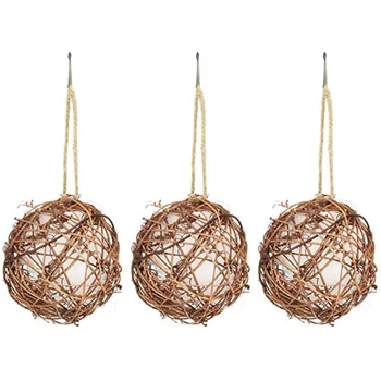 

3 Sets of Bird's Nest Material Rack-Cotton Ball Nestle Material-Outdoor Bird's Nest Station for Nest Building