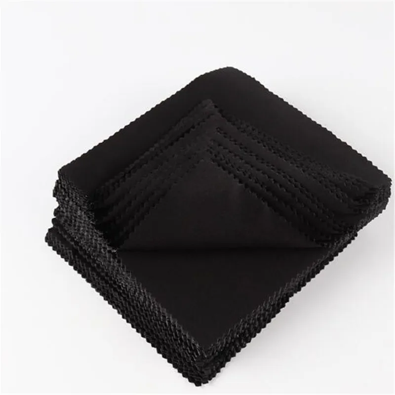 Eyeglass Cleaning Cloth 20 pcs/lot Black Microfiber Sunglasses Eyewear 13*13cm Clean Lens Accessories
