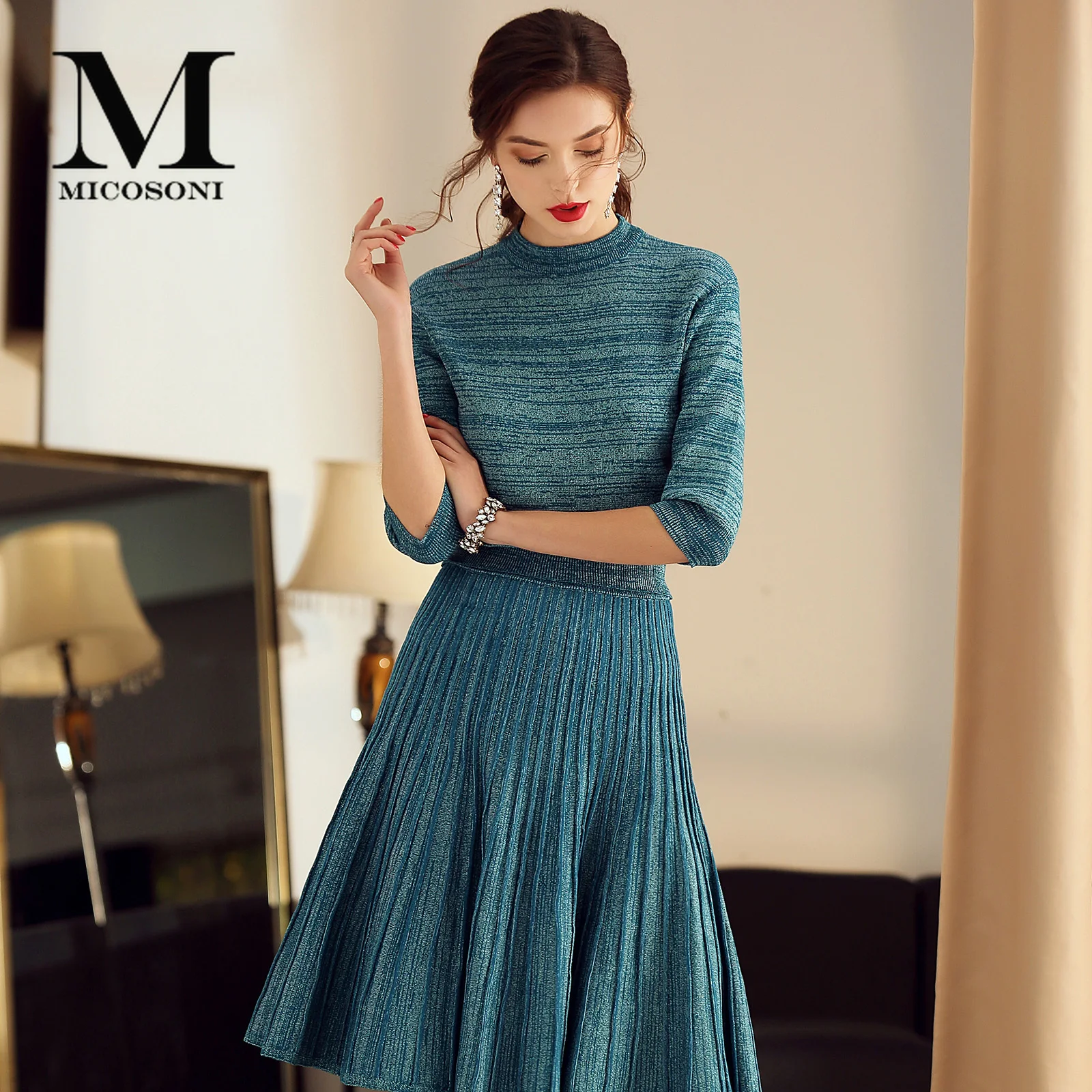 Pleated skirt and top set Clearance