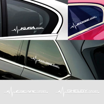 

2PCS Car SPORT Side Window Body Decoration Sticker Decal For Ford Fiesta Mondeo Fusion Explorer Escape Shelby Edg Accessories